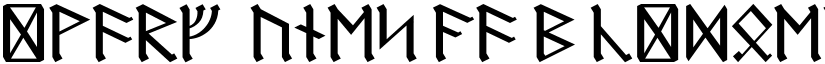 Dwarf Runes font