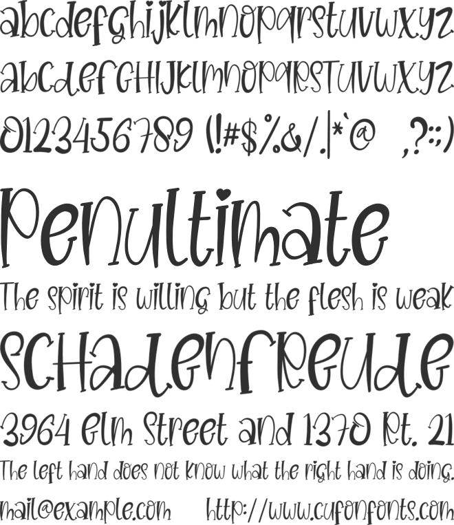 CREATIVE Vintage font preview