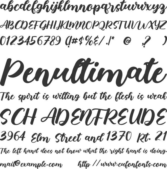 Love Shine font preview