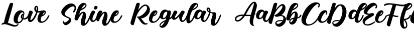 Love Shine font download
