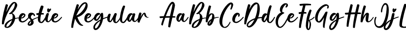 Bestie Regular font