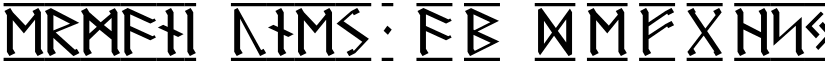 Germanic Runes 1 font