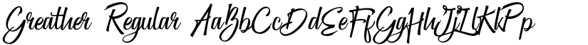 Greather Regular font