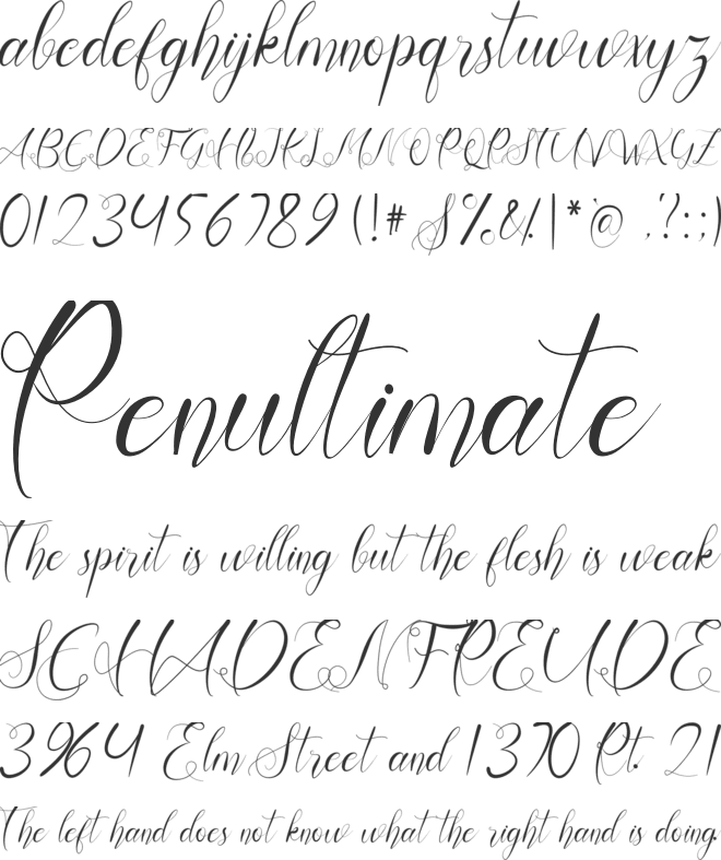 Welcome My Love font preview