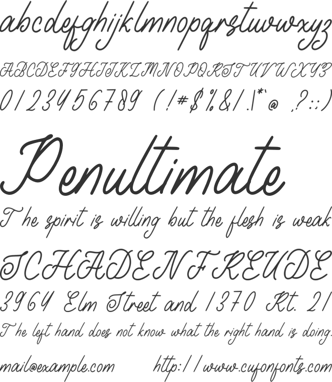 Beauty Homelia font preview