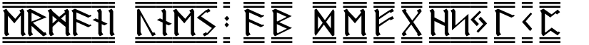 Germanic Runes 2 font