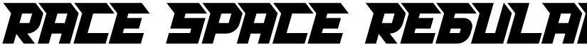 RACE SPACE REGULAR 1 font