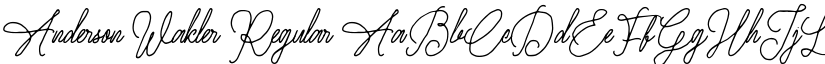 Anderson Wakler font download