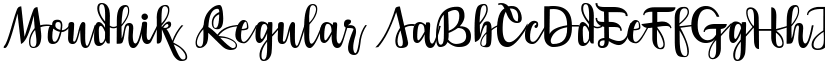 Moudhik Regular font