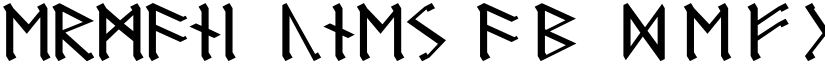 Germanic Runes font