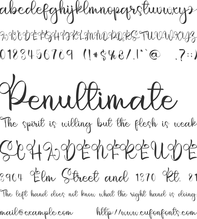 Smoothing font preview