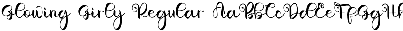 Glowing Girly Regular font