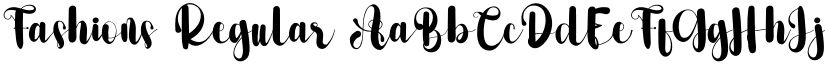 Fashions Regular font
