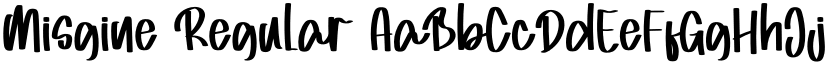 Misgine Regular font