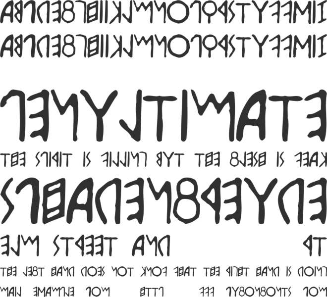 Etruscan font preview