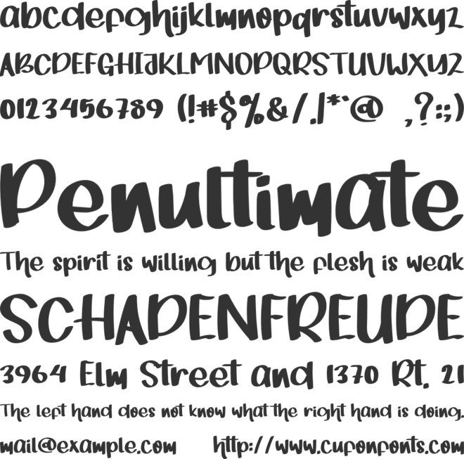 Fishlove font preview