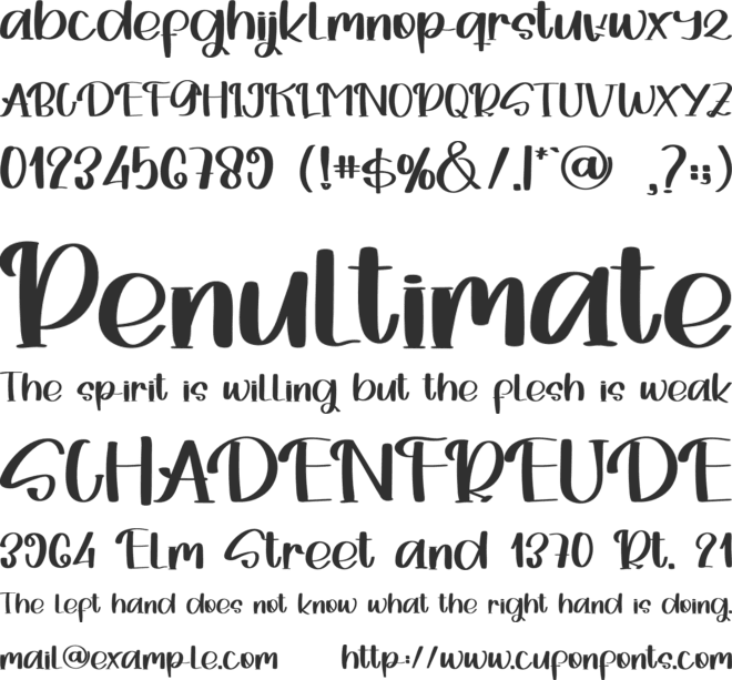 Krings font preview