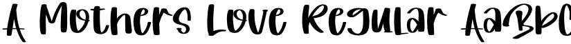 A Mothers Love Regular font