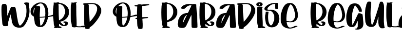 World Of Paradise font download