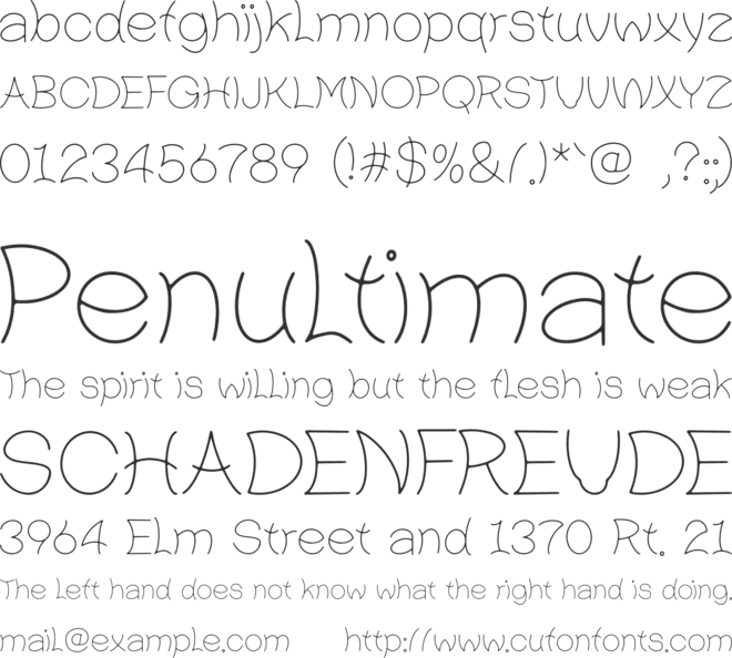 Daily Quotes font preview