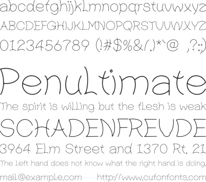 Daily Quotes font preview