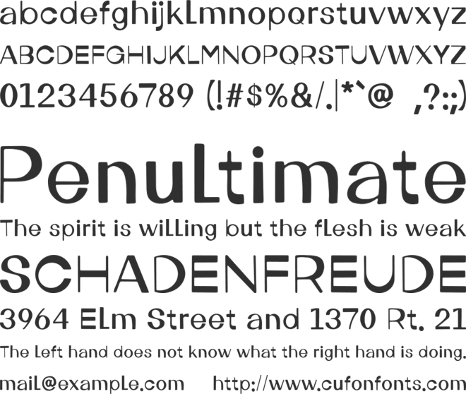 Grock font preview
