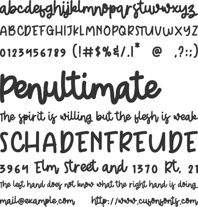 Fresh Beverage font preview