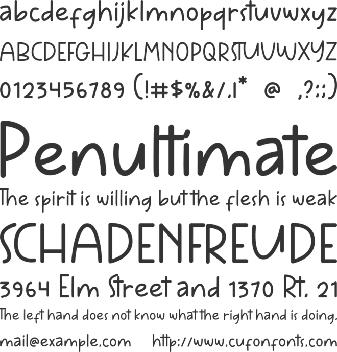 Jumps Higher font preview