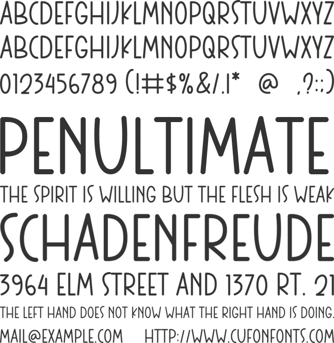 Spooky Okey font preview