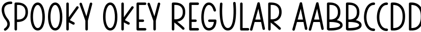 Spooky Okey Regular font