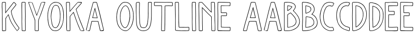 Kiyoka Outline font