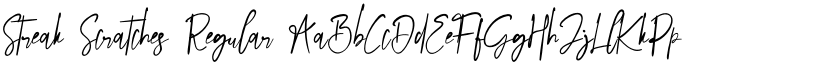 Streak Scratches Regular font