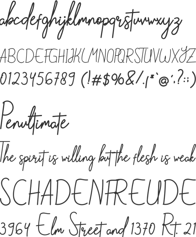 Ningtawang font preview