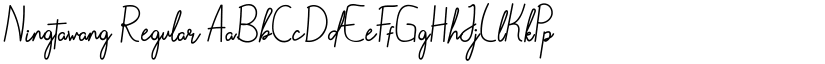 Ningtawang Regular font