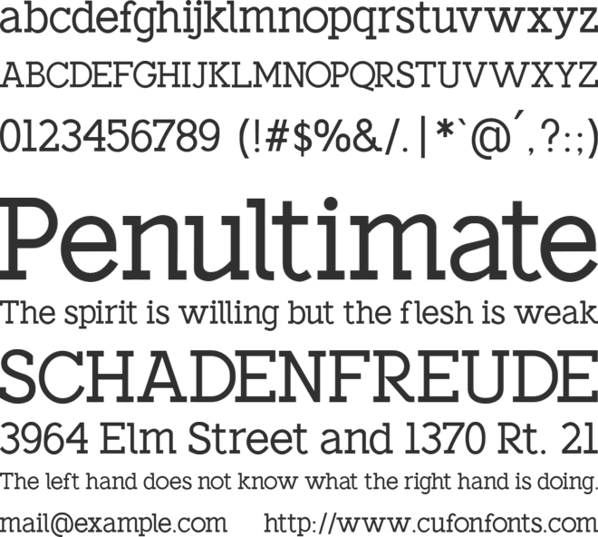 Cavello font preview