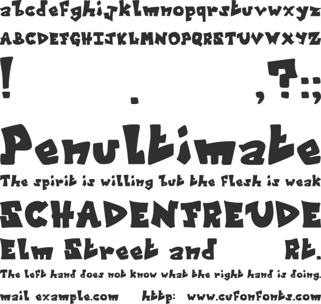 Augmented Funk font preview