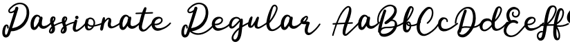 Passionate Regular font