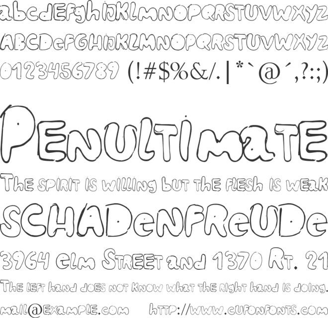 Bizarro 1 font preview