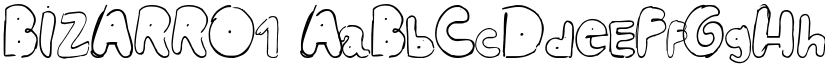 BIZARRO1 font