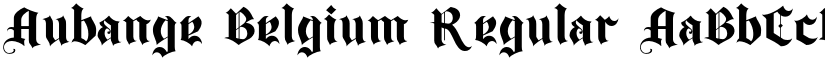 Aubange Belgium font download