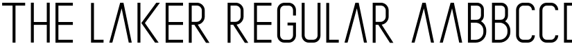 The Laker Regular font