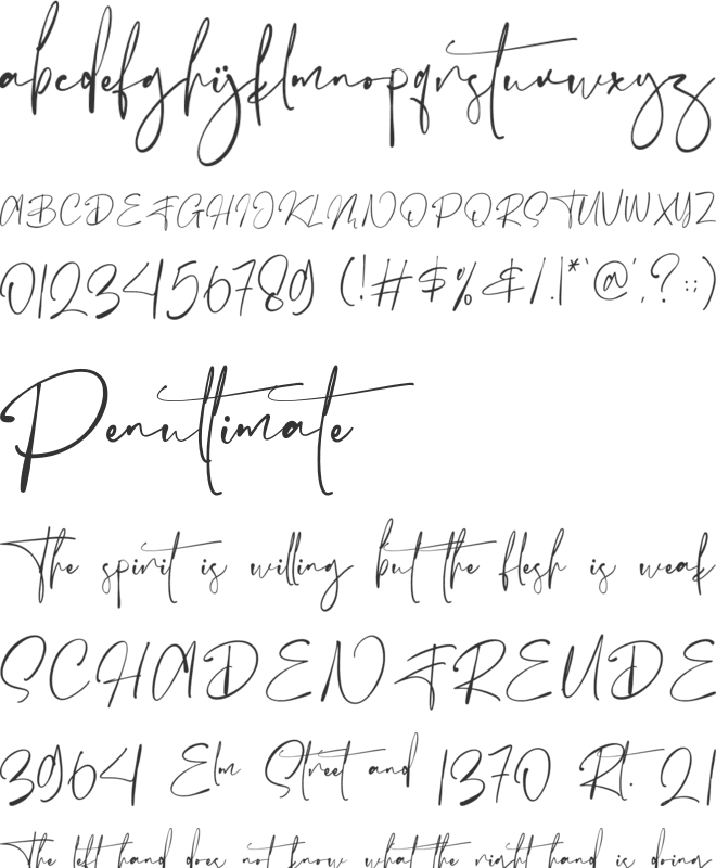 Ballison font preview