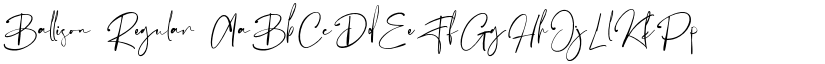 Ballison Regular font