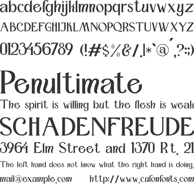 montauk font preview