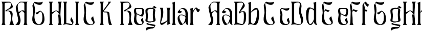 RAGHLICK Regular font