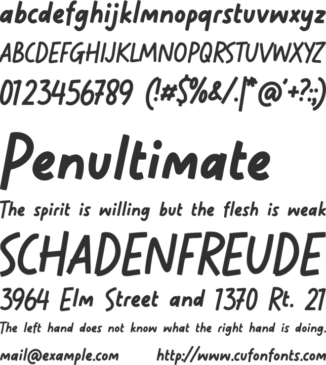 Mickeybow font preview
