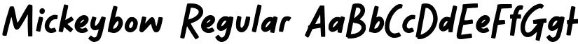 Mickeybow Regular font
