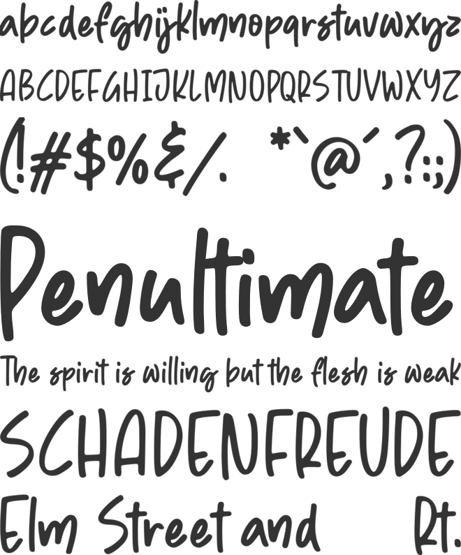 Sunday Mood font preview