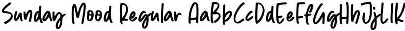 Sunday Mood Regular font