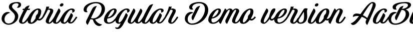 Storia Regular Demo version font